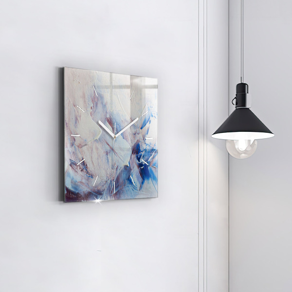 Szögletes fali üvegóra Absztrakt festék textúra