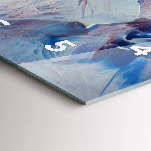 Szögletes fali üvegóra Absztrakt festék textúra