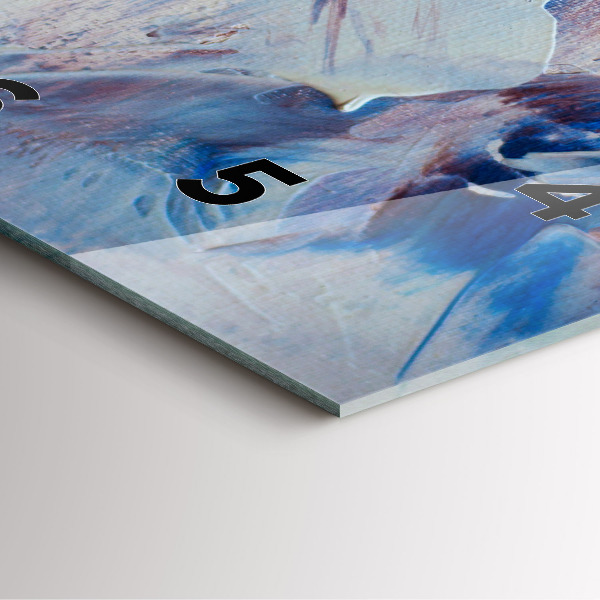 Szögletes fali üvegóra Absztrakt festék textúra