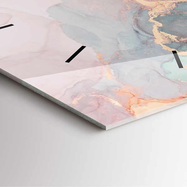 Szögletes fali üvegóra Márvány textúra