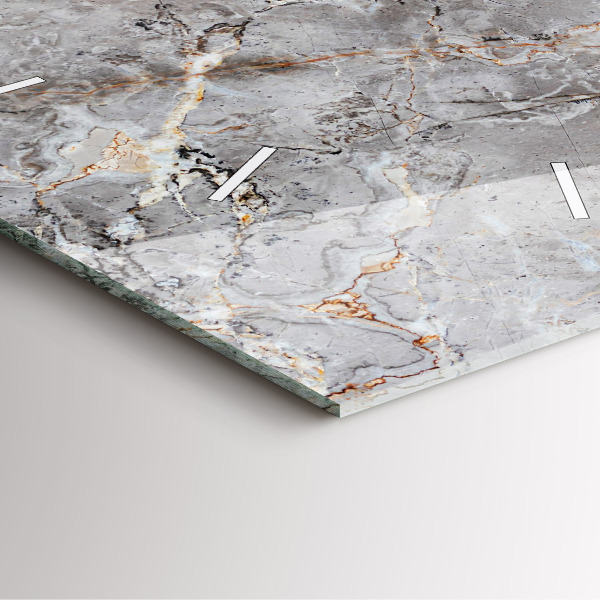 Szögletes fali üvegóra Szürke gránit márvány