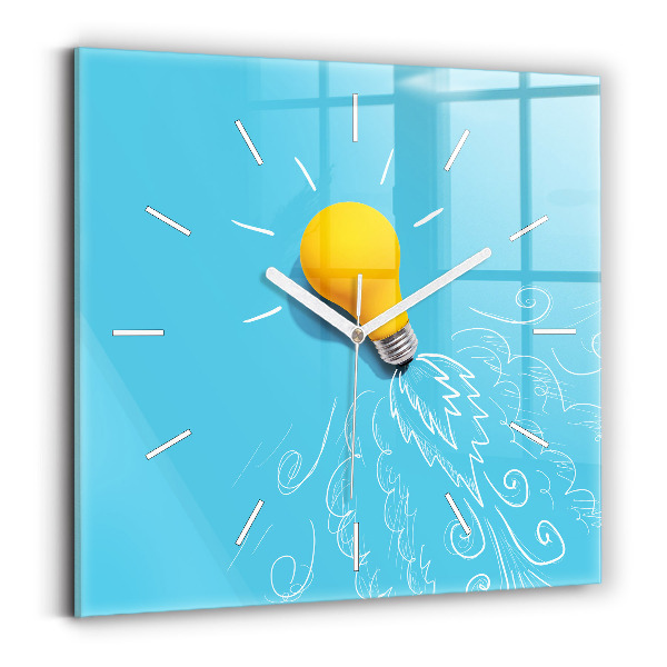 Szögletes fali üvegóra Izzórajz