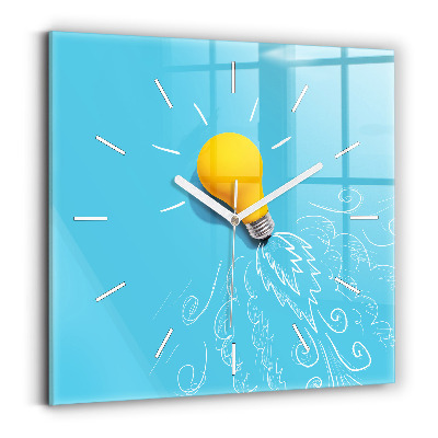 Szögletes fali üvegóra Izzórajz