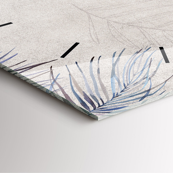 Szögletes fali üvegóra Pálmalevél