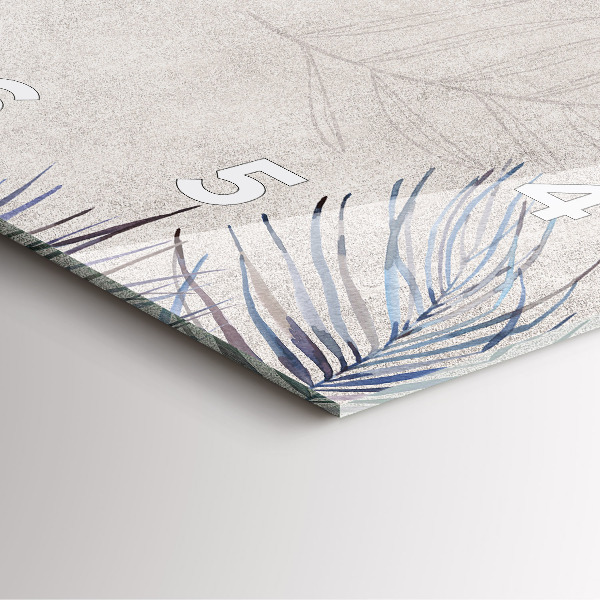 Szögletes fali üvegóra Pálmalevél