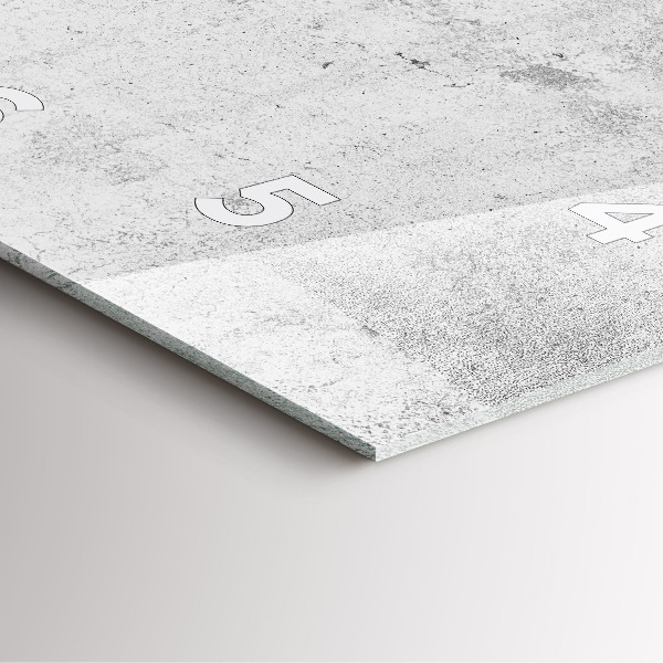 Szögletes fali üvegóra Betonfal