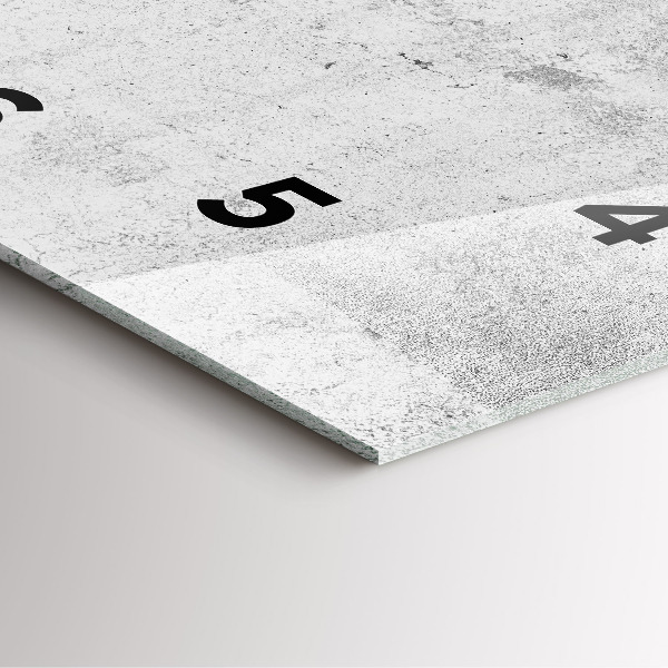 Szögletes fali üvegóra Betonfal