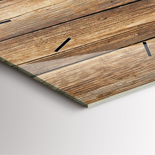 Szögletes fali üvegóra Fa táblák