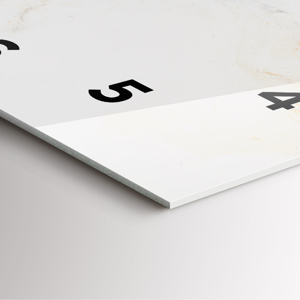 Szögletes fali üvegóra Művészi márvány