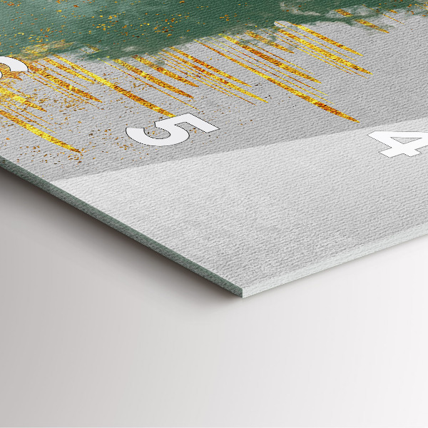 Szögletes fali üvegóra Dekoratív minta