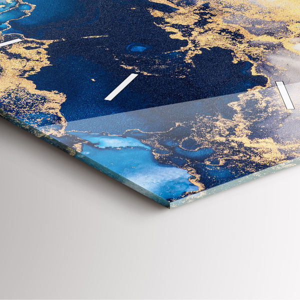 Szögletes fali üvegóra Márvány minta