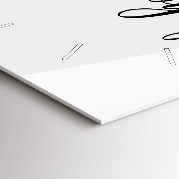 Szögletes fali üvegóra Bon voyage felirat