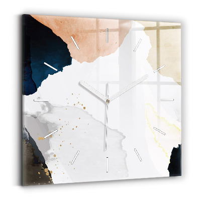 Szögletes fali üvegóra Absztrakciós foltok