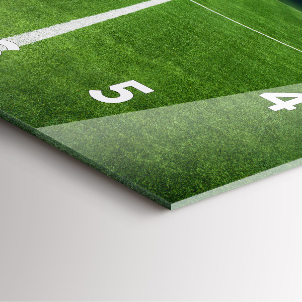 Szögletes fali üvegóra Futballpálya