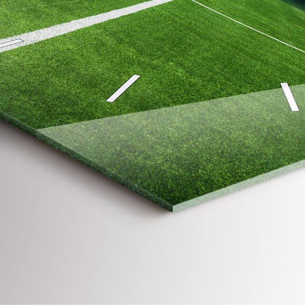 Szögletes fali üvegóra Futballpálya