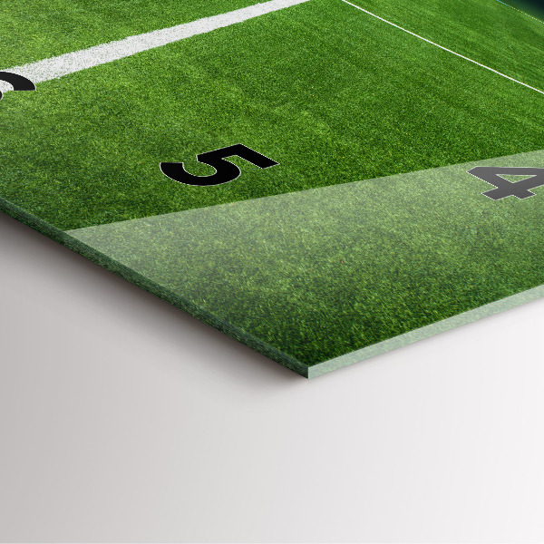 Szögletes fali üvegóra Futballpálya