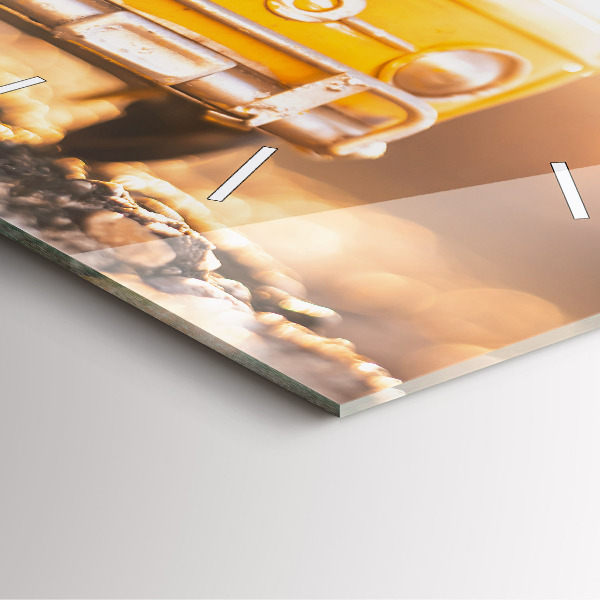 Szögletes fali üvegóra Autó nyaralni