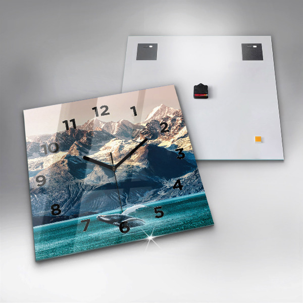 Szögletes fali üvegóra Bálnavíz