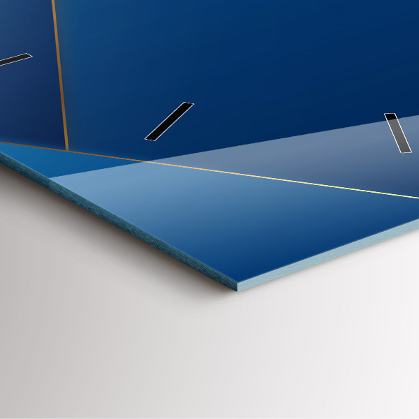 Szögletes fali üvegóra Dekoratív absztrakció