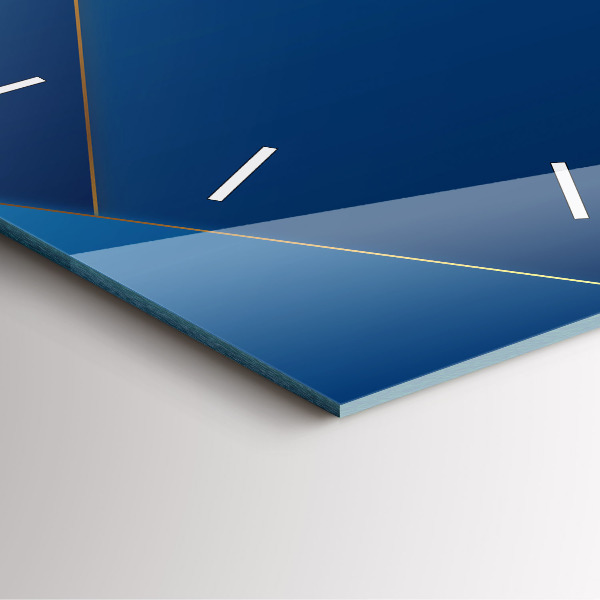 Szögletes fali üvegóra Dekoratív absztrakció