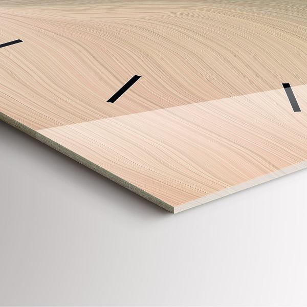 Szögletes fali üvegóra Hullám absztrakció