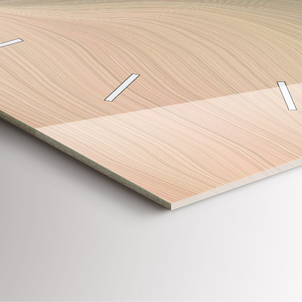 Szögletes fali üvegóra Hullám absztrakció