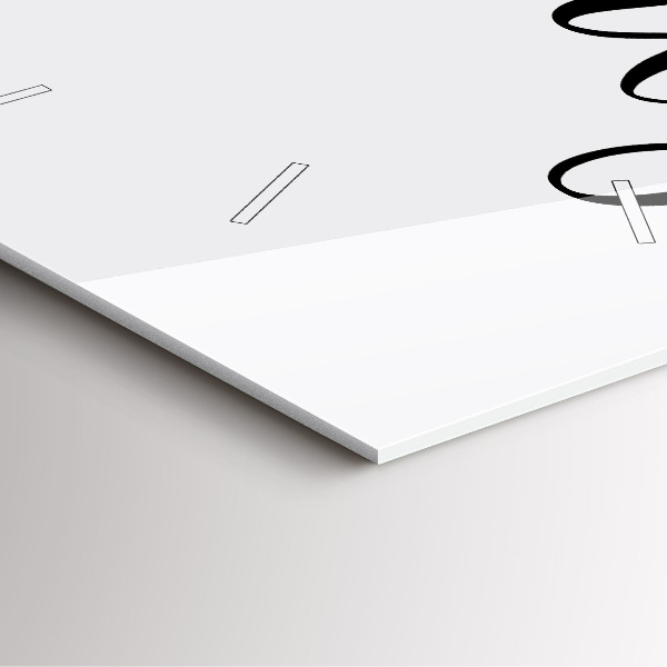 Szögletes fali üvegóra Családi felirat és szív