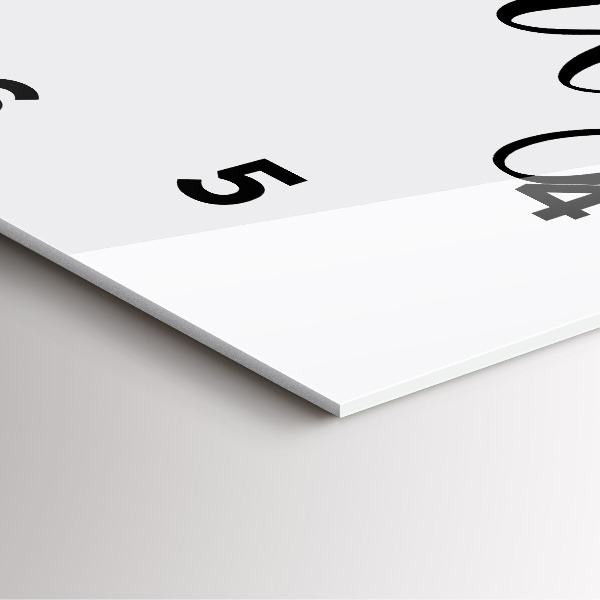 Szögletes fali üvegóra Családi felirat és szív