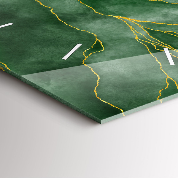 Szögletes fali üvegóra Absztrakciós levelek