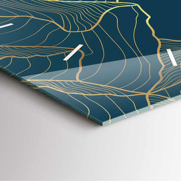 Szögletes fali üvegóra Vázlat a hegyekről