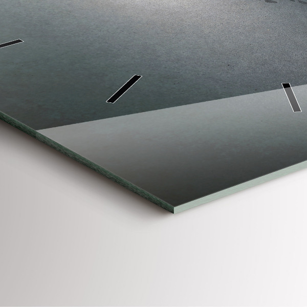 Szögletes fali üvegóra Vándor a sötétben