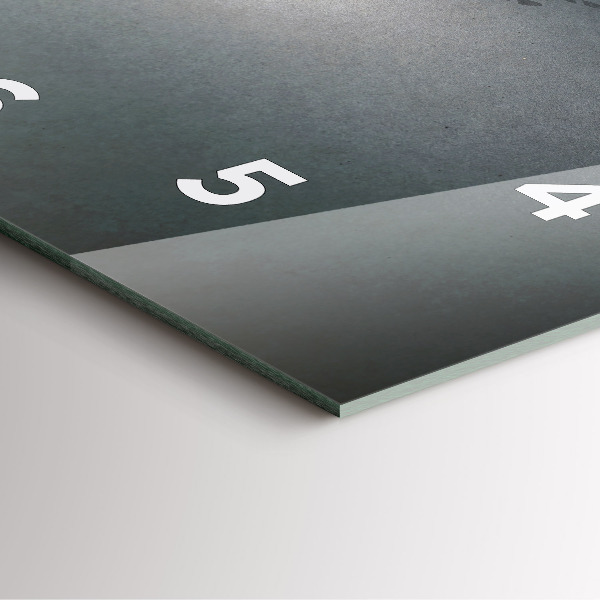 Szögletes fali üvegóra Vándor a sötétben