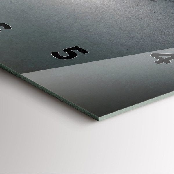 Szögletes fali üvegóra Vándor a sötétben