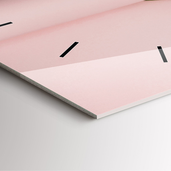 Szögletes fali üvegóra Tulipán virág csokor