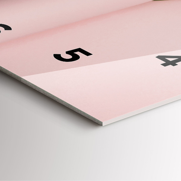 Szögletes fali üvegóra Tulipán virág csokor