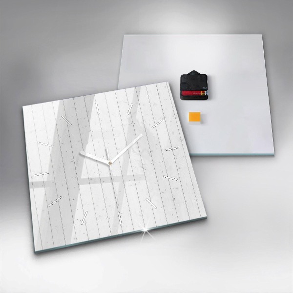 Szögletes fali üvegóra Fa panelek minta