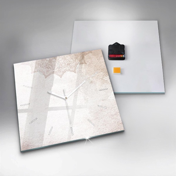 Szögletes fali üvegóra Dekoratív minta