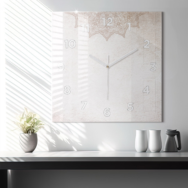 Szögletes fali üvegóra Dekoratív minta