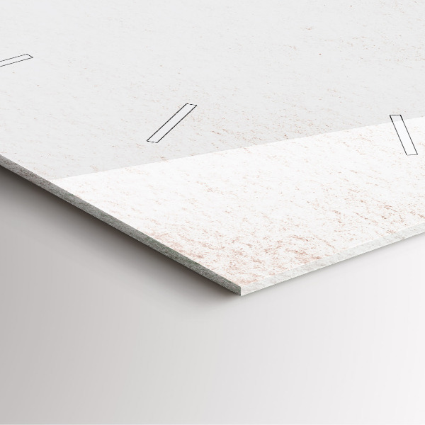 Szögletes fali üvegóra Dekoratív minta