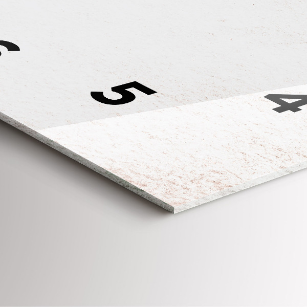 Szögletes fali üvegóra Dekoratív minta