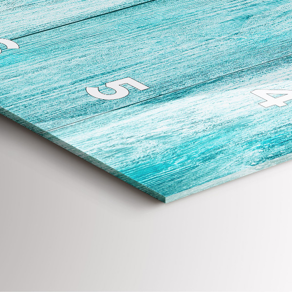 Szögletes fali üvegóra Kék régi fa