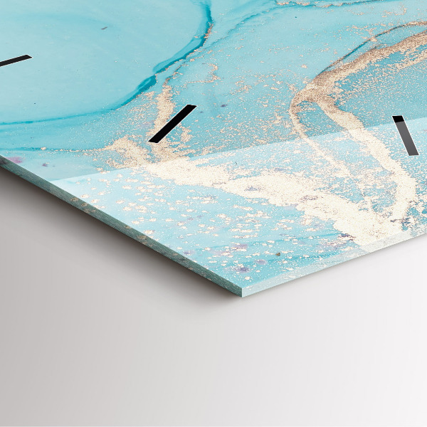 Szögletes fali üvegóra Dekoratív márvány