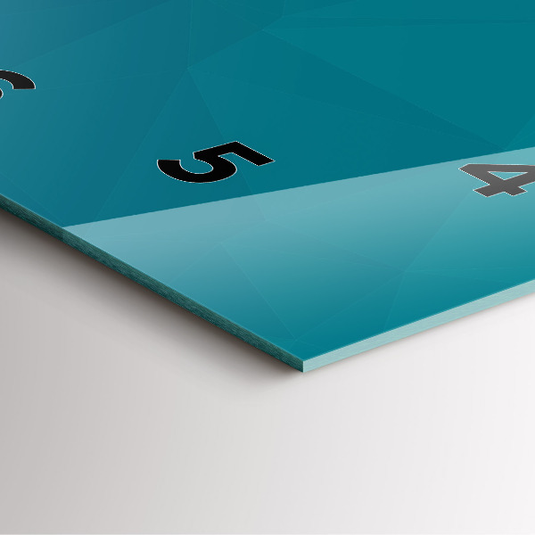 Szögletes fali üvegóra Tengeri vízkivétel