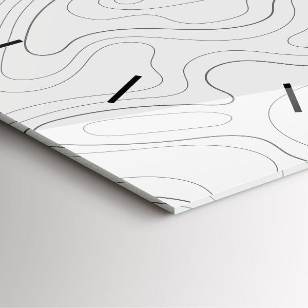 Szögletes fali üvegóra Absztrakciós foltok