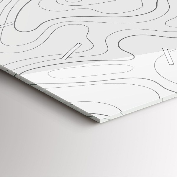 Szögletes fali üvegóra Absztrakciós foltok