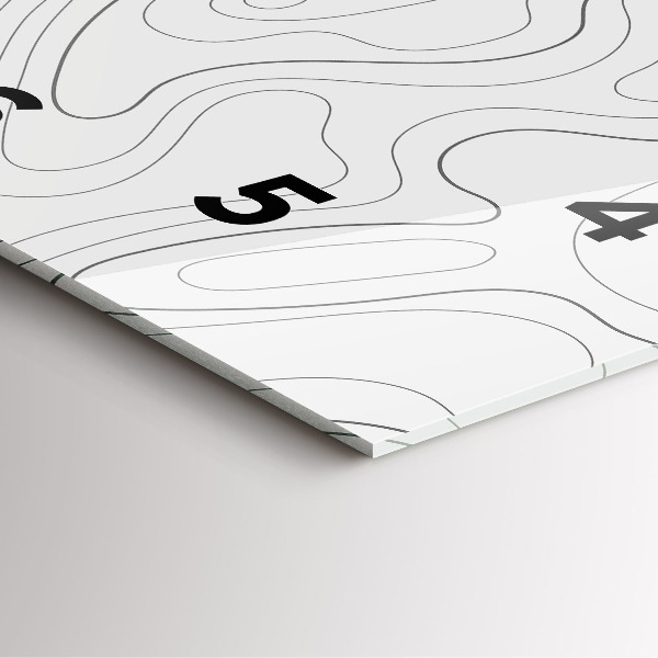 Szögletes fali üvegóra Absztrakciós foltok