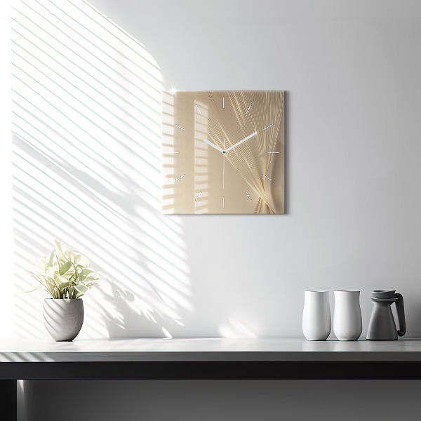 Szögletes fali üvegóra Absztrakt fény