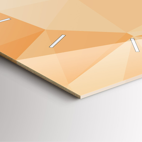 Szögletes fali üvegóra Absztrakciós háromszögek