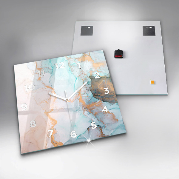 Szögletes fali üvegóra Absztrakt festészet