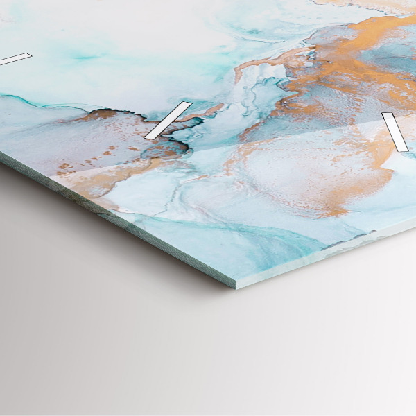 Szögletes fali üvegóra Absztrakt festészet